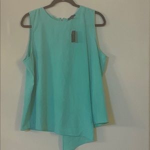 The limited asymmetrical sleeveless blouse